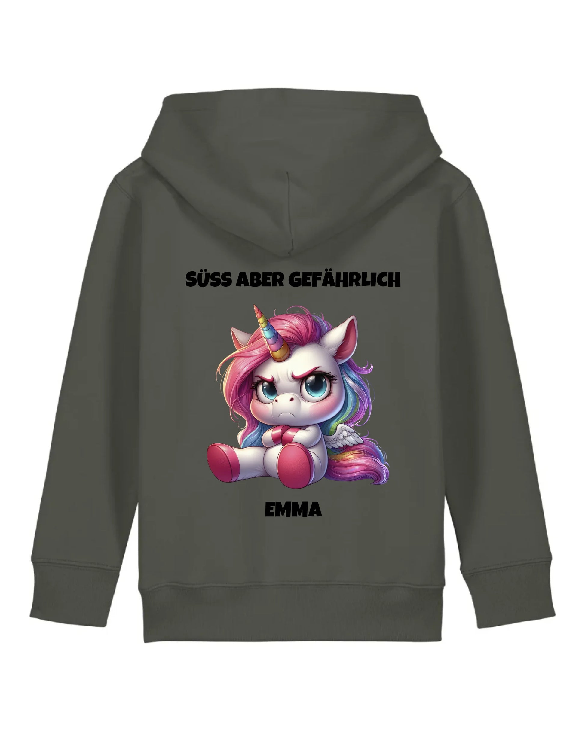 Süß aber gefährlich - Organic Kid's Hoodie (personalisierbar) Mini Cruiser Hoodie ST ST Khaki