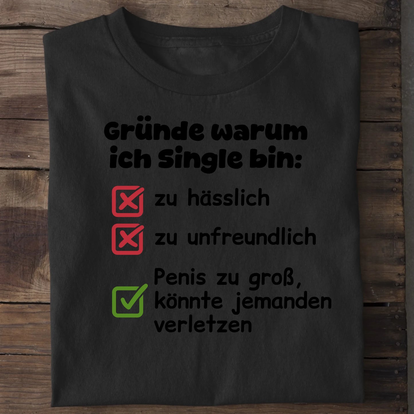 Gründe warum ich Single bin - Organic Men's Shirt (personalisierbar) Crafter T-Shirt ST ST Black