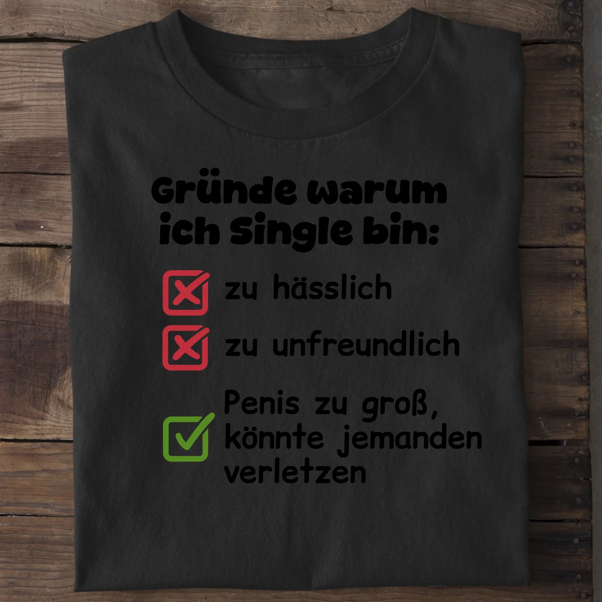 Gründe warum ich Single bin - Organic Men's Shirt (personalisierbar) Crafter T-Shirt ST ST Black