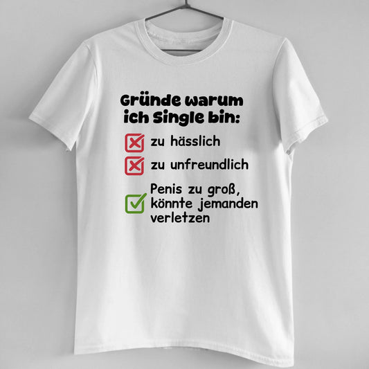 Gründe warum ich Single bin - Organic Men's Shirt (personalisierbar)