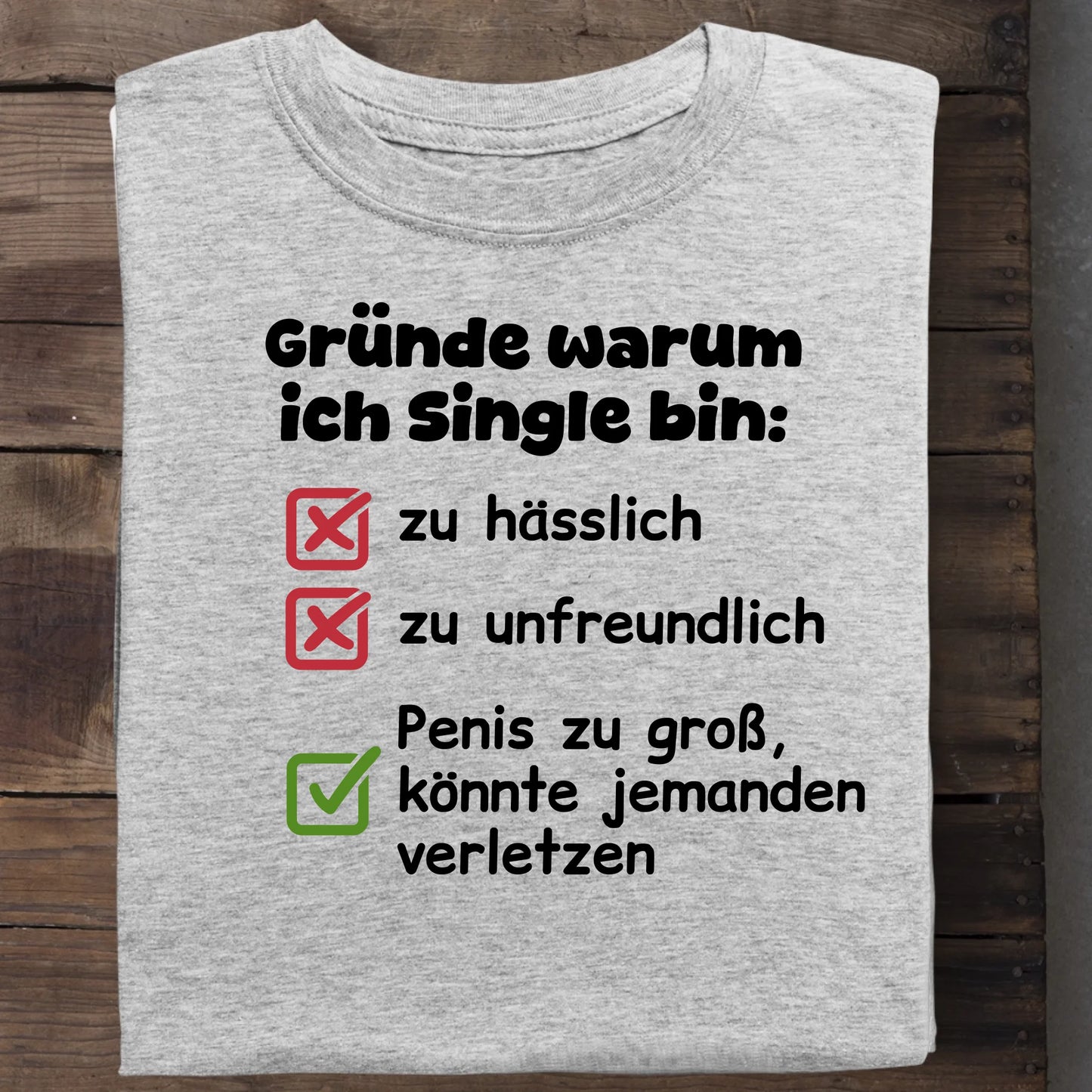 Gründe warum ich Single bin - Organic Men's Shirt (personalisierbar) Crafter T-Shirt ST ST Heather-Grey