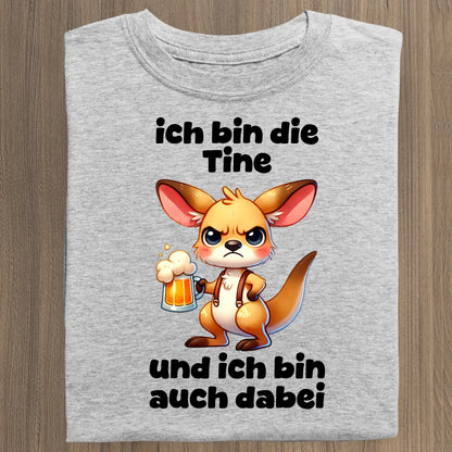 Ich bin auch dabei - Organic Women's Shirt (personalisierbar) Serena T-Shirt ST ST Heather-Grey