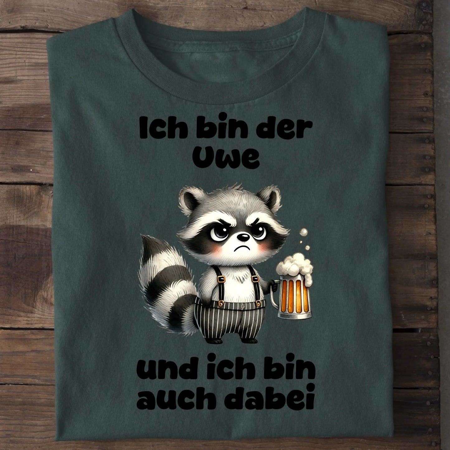 Ich bin auch dabei - Organic Men's Shirt (personalisierbar) Crafter T-Shirt ST ST Bottled-Green