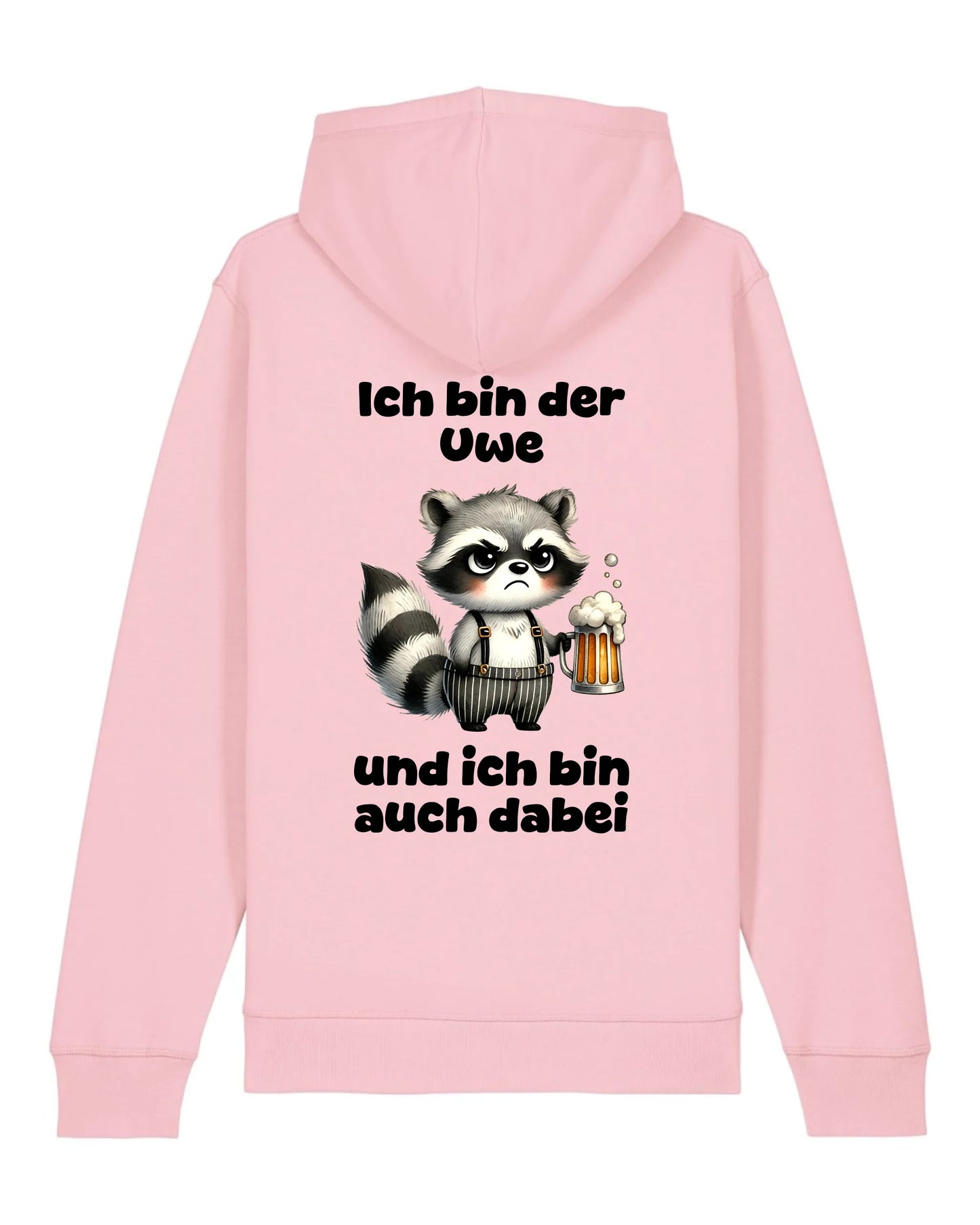 Ich bin auch dabei - Organic Unisex Hoodie (personalisierbar) Drummer 2.0 Hoodie ST ST Cotton-Pink