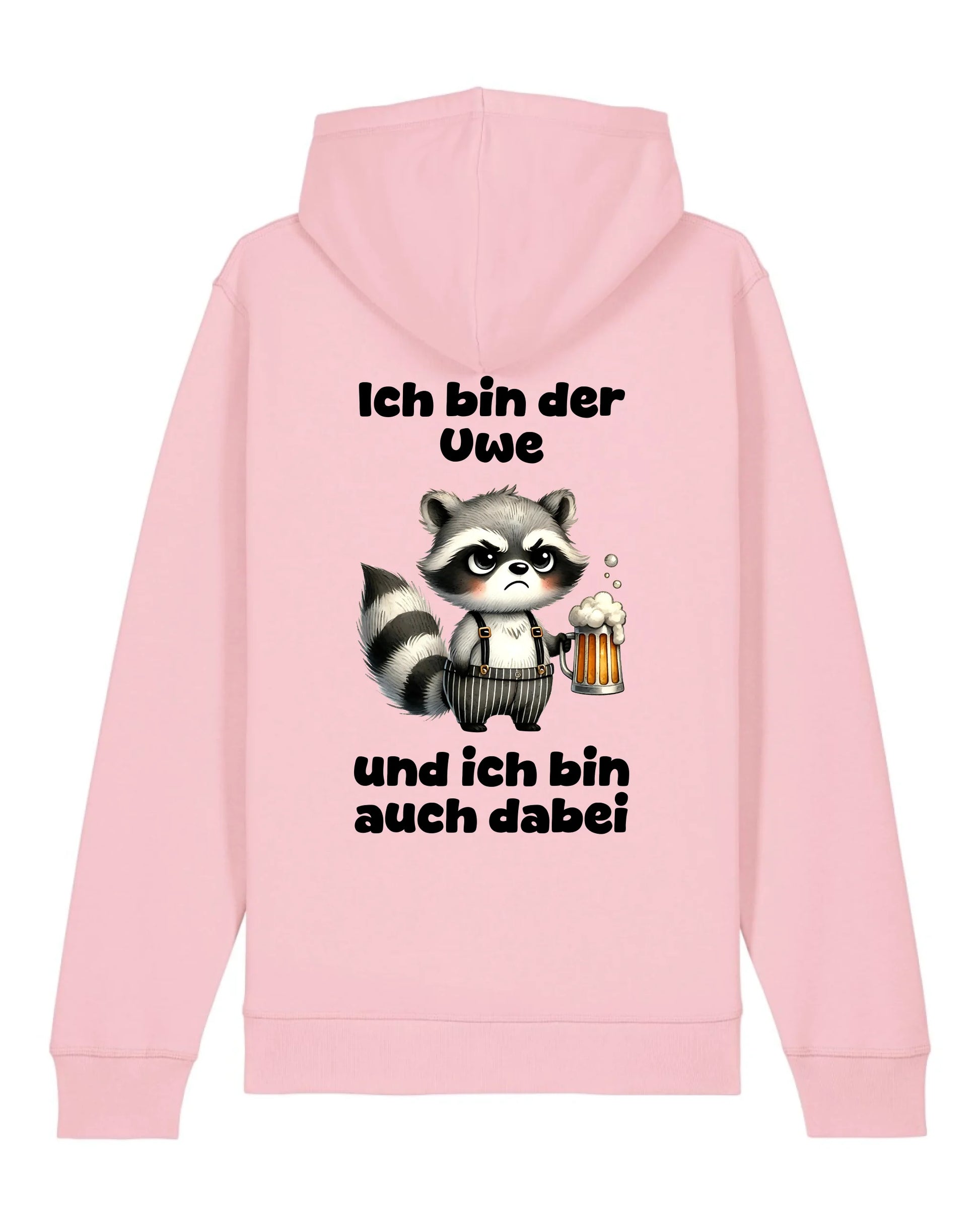 Ich bin auch dabei - Organic Unisex Hoodie (personalisierbar) Drummer 2.0 Hoodie ST ST Cotton-Pink