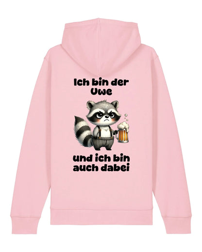 Ich bin auch dabei - Organic Unisex Hoodie (personalisierbar) Drummer 2.0 Hoodie ST ST Cotton-Pink