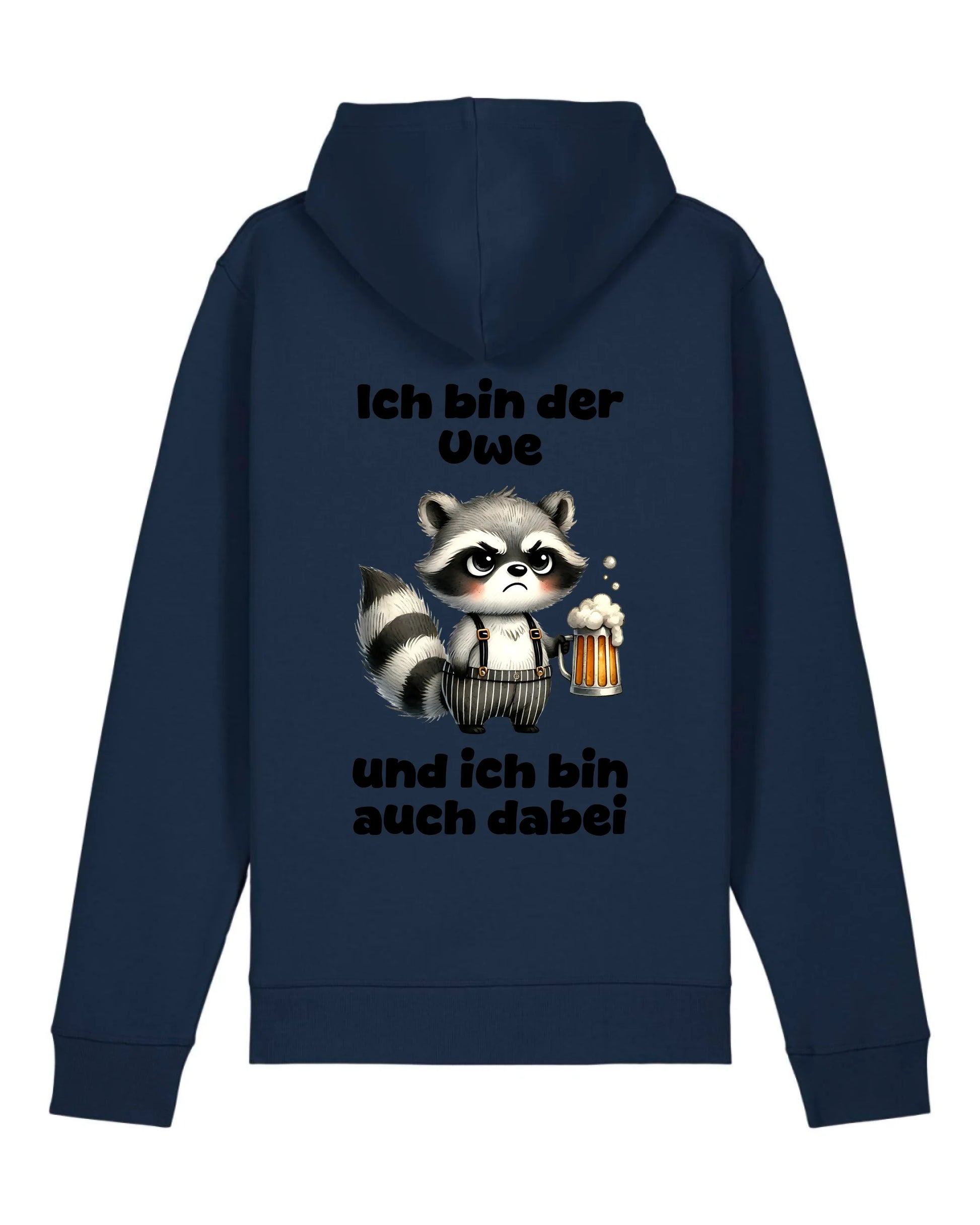 Ich bin auch dabei - Organic Unisex Hoodie (personalisierbar) Drummer 2.0 Hoodie ST ST French-Navy