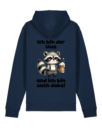 Ich bin auch dabei - Organic Unisex Hoodie (personalisierbar) Drummer 2.0 Hoodie ST ST French-Navy
