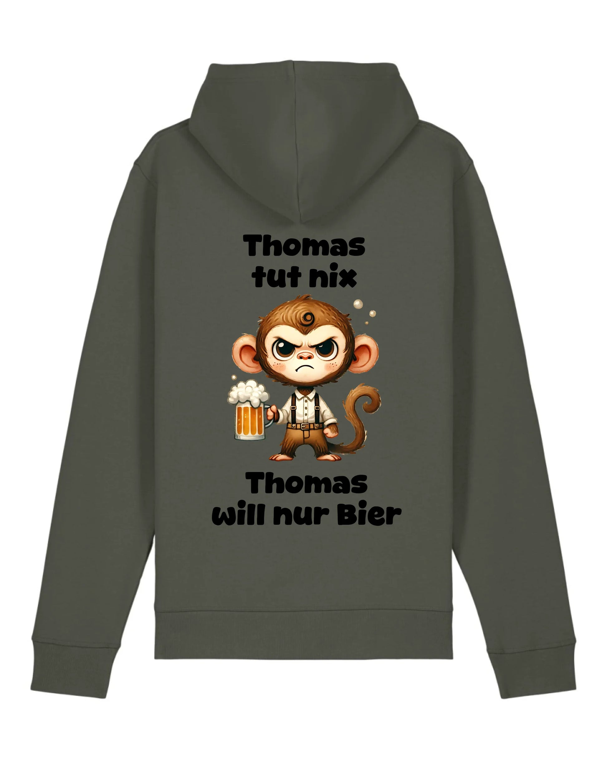 Der tut nix - Organic Unisex Hoodie (personalisierbar) Drummer 2.0 Hoodie ST ST Khaki
