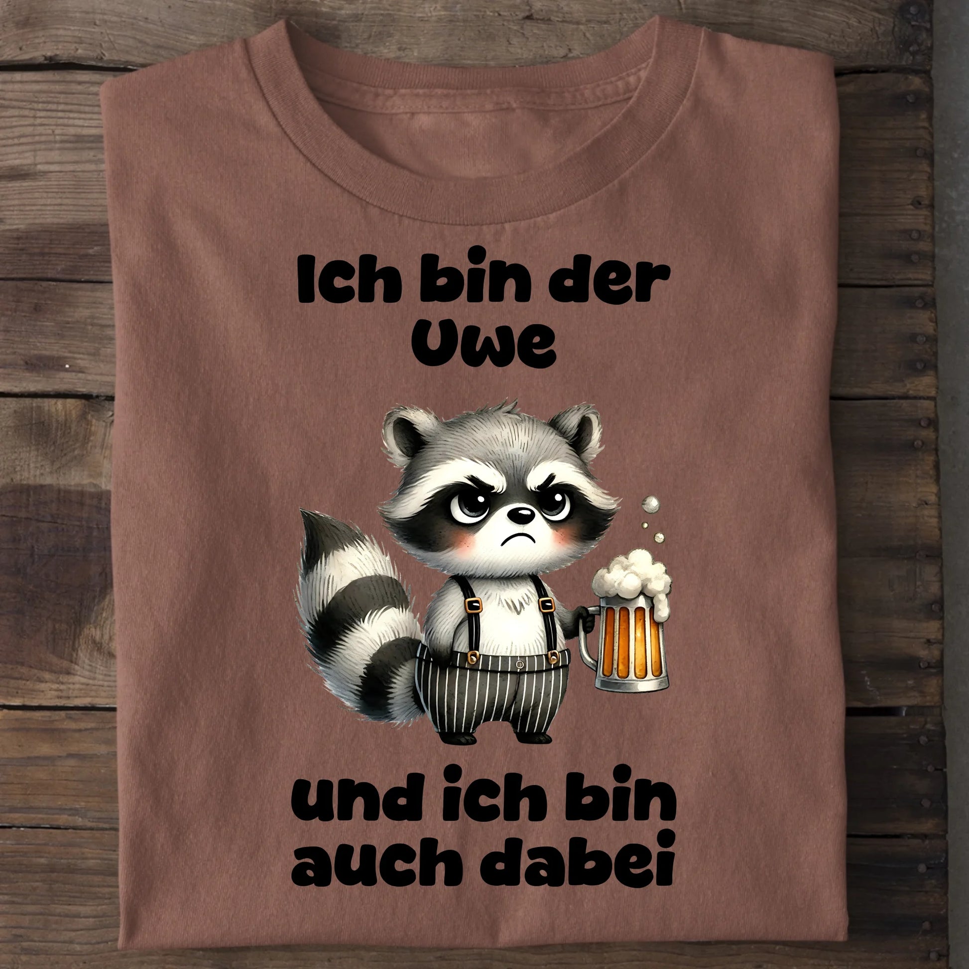 Ich bin auch dabei - Organic Men's Shirt (personalisierbar) Crafter T-Shirt ST ST Heritage-Brown