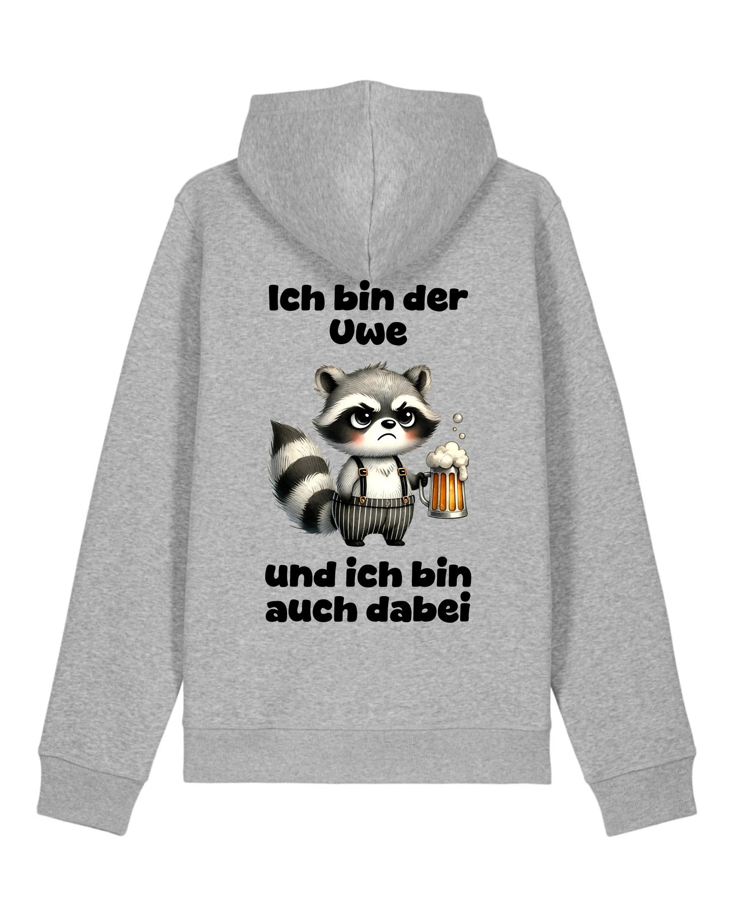 Ich bin auch dabei - Organic Unisex Hoodie (personalisierbar) Drummer 2.0 Hoodie ST ST Heather-Grey