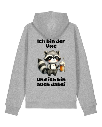 Ich bin auch dabei - Organic Unisex Hoodie (personalisierbar) Drummer 2.0 Hoodie ST ST Heather-Grey