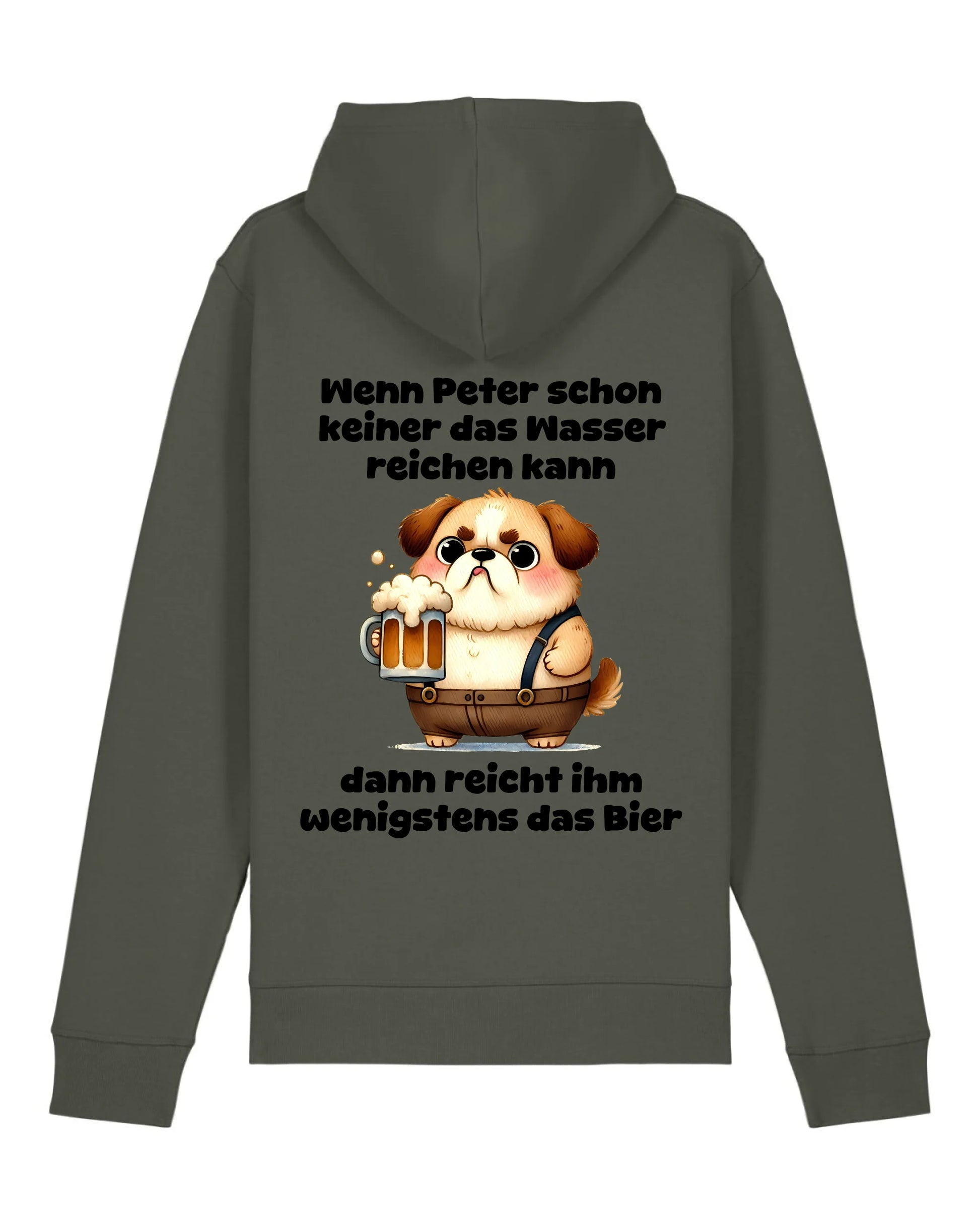 Das Wasser reichen - Organic Unisex Hoodie (personalisierbar) Drummer 2.0 Hoodie ST ST Khaki