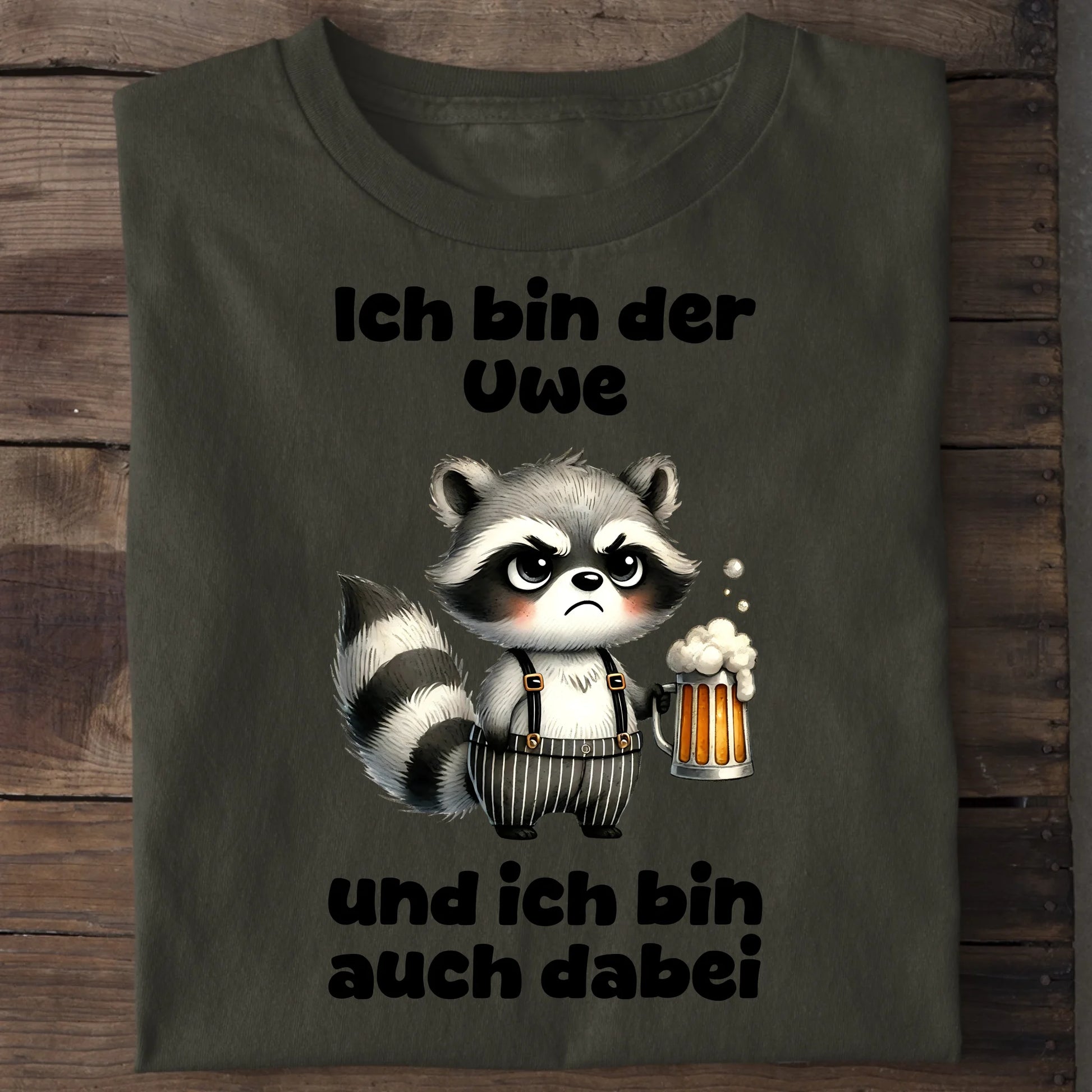 Ich bin auch dabei - Organic Men's Shirt (personalisierbar) Crafter T-Shirt ST ST Khaki