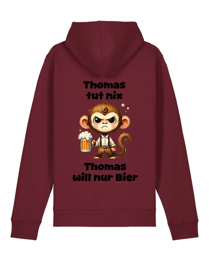 Der tut nix - Organic Unisex Hoodie (personalisierbar) Drummer 2.0 Hoodie ST ST Burgundy