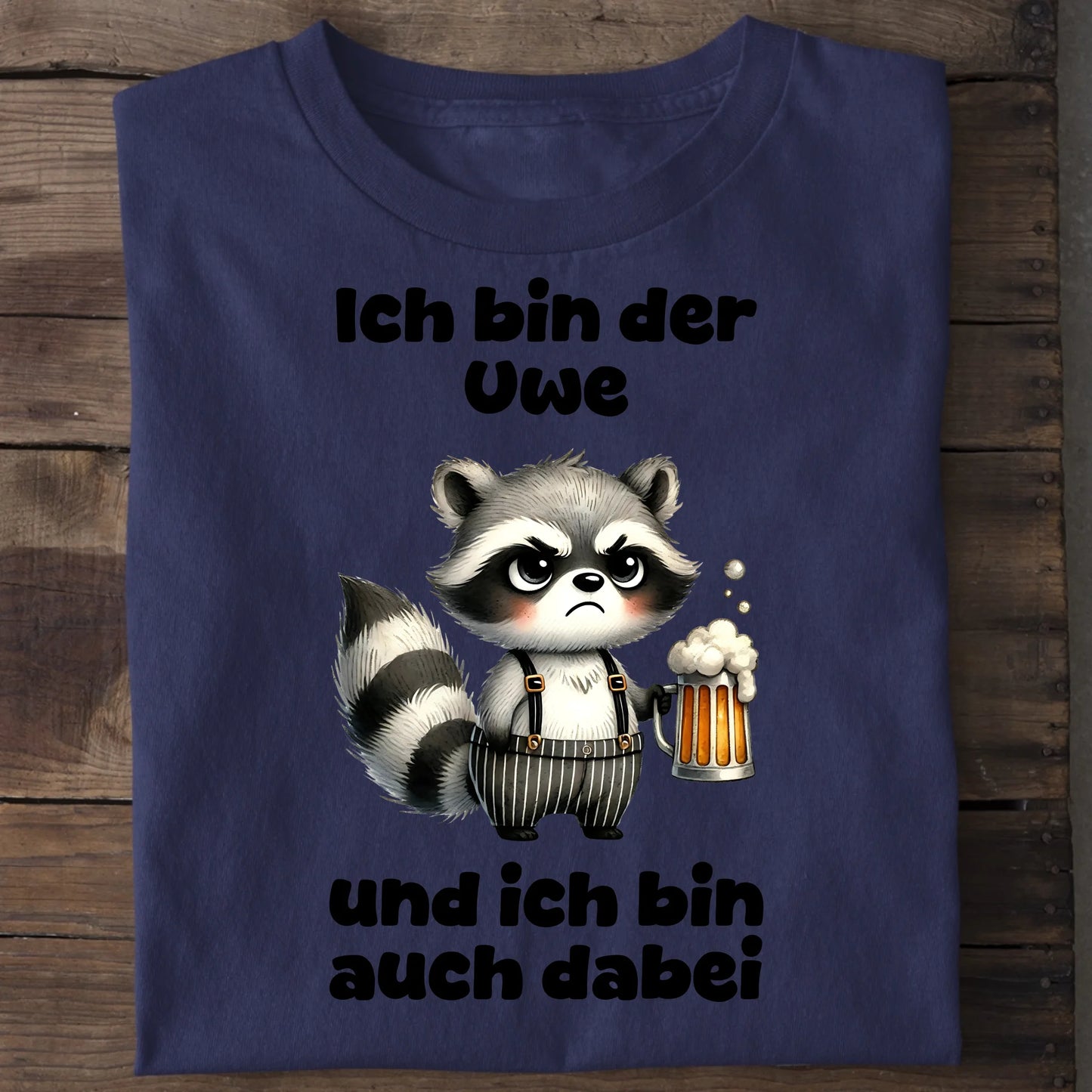 Ich bin auch dabei - Organic Men's Shirt (personalisierbar) Crafter T-Shirt ST ST French-Navy