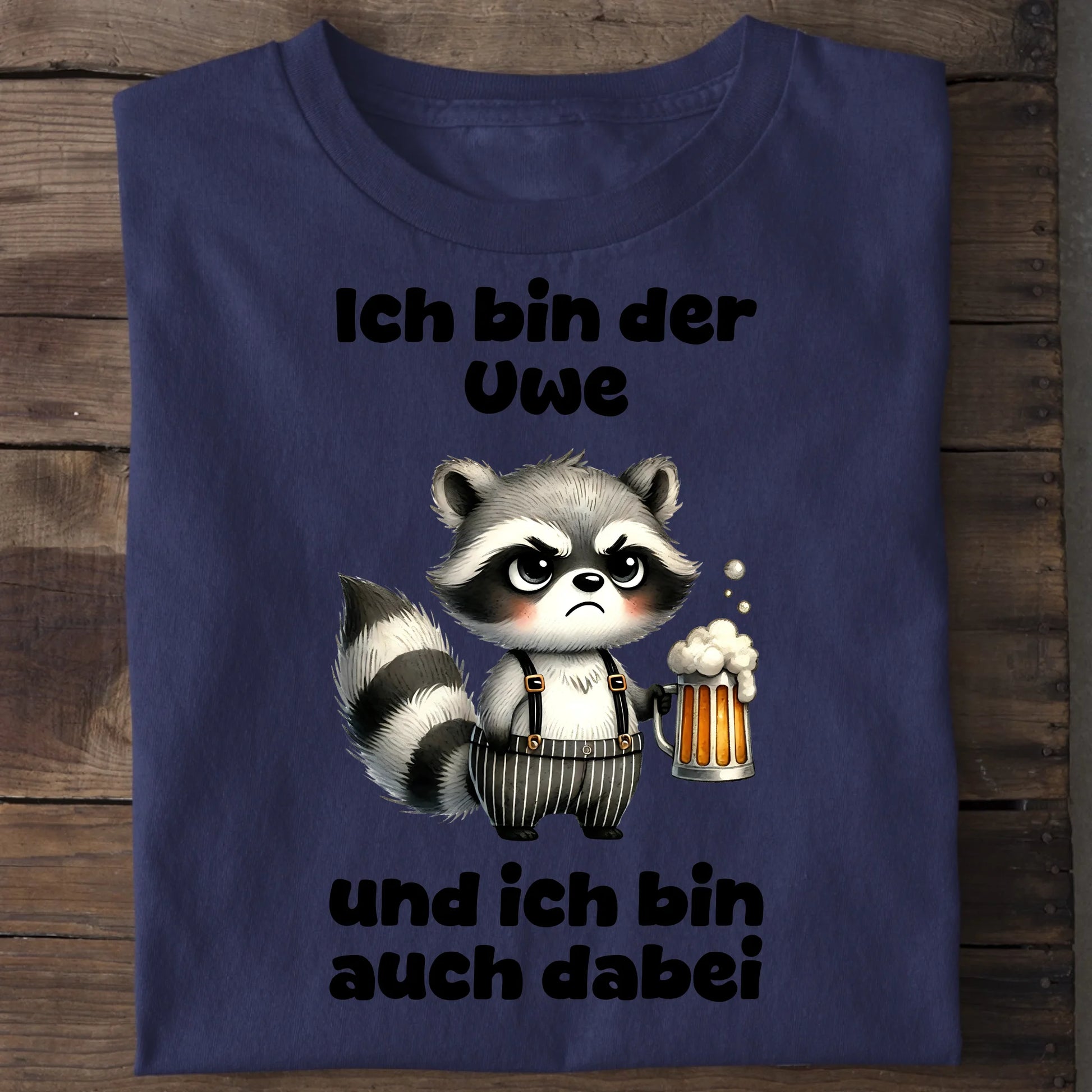 Ich bin auch dabei - Organic Men's Shirt (personalisierbar) Crafter T-Shirt ST ST French-Navy