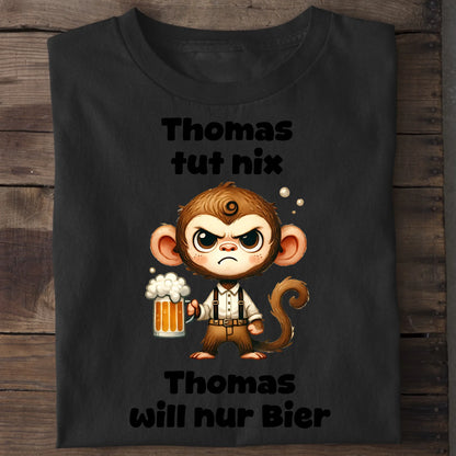 Der tut nix - Organic Men's Shirt (personalisierbar) Crafter T-Shirt ST ST Black