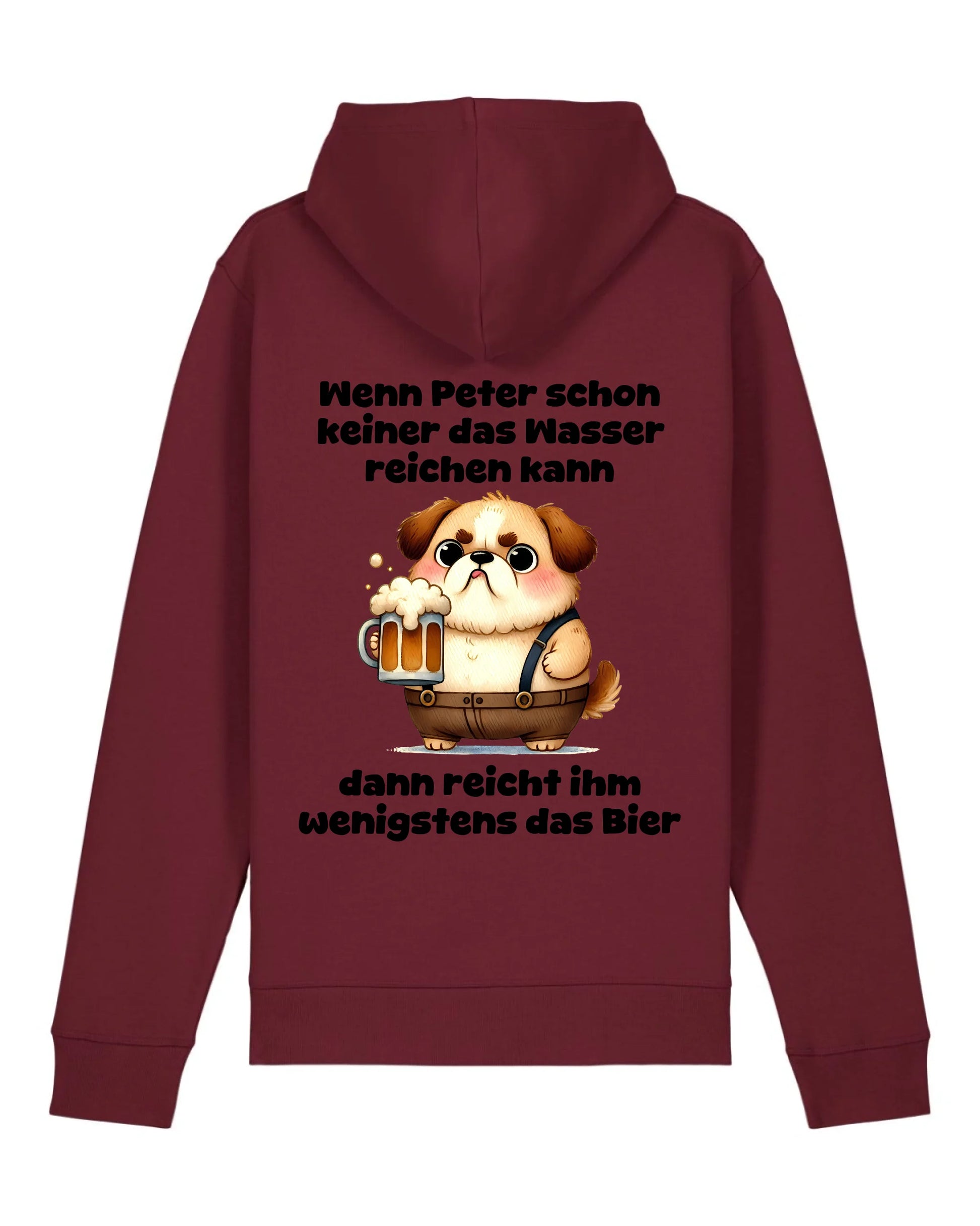 Das Wasser reichen - Organic Unisex Hoodie (personalisierbar) Drummer 2.0 Hoodie ST ST Burgundy