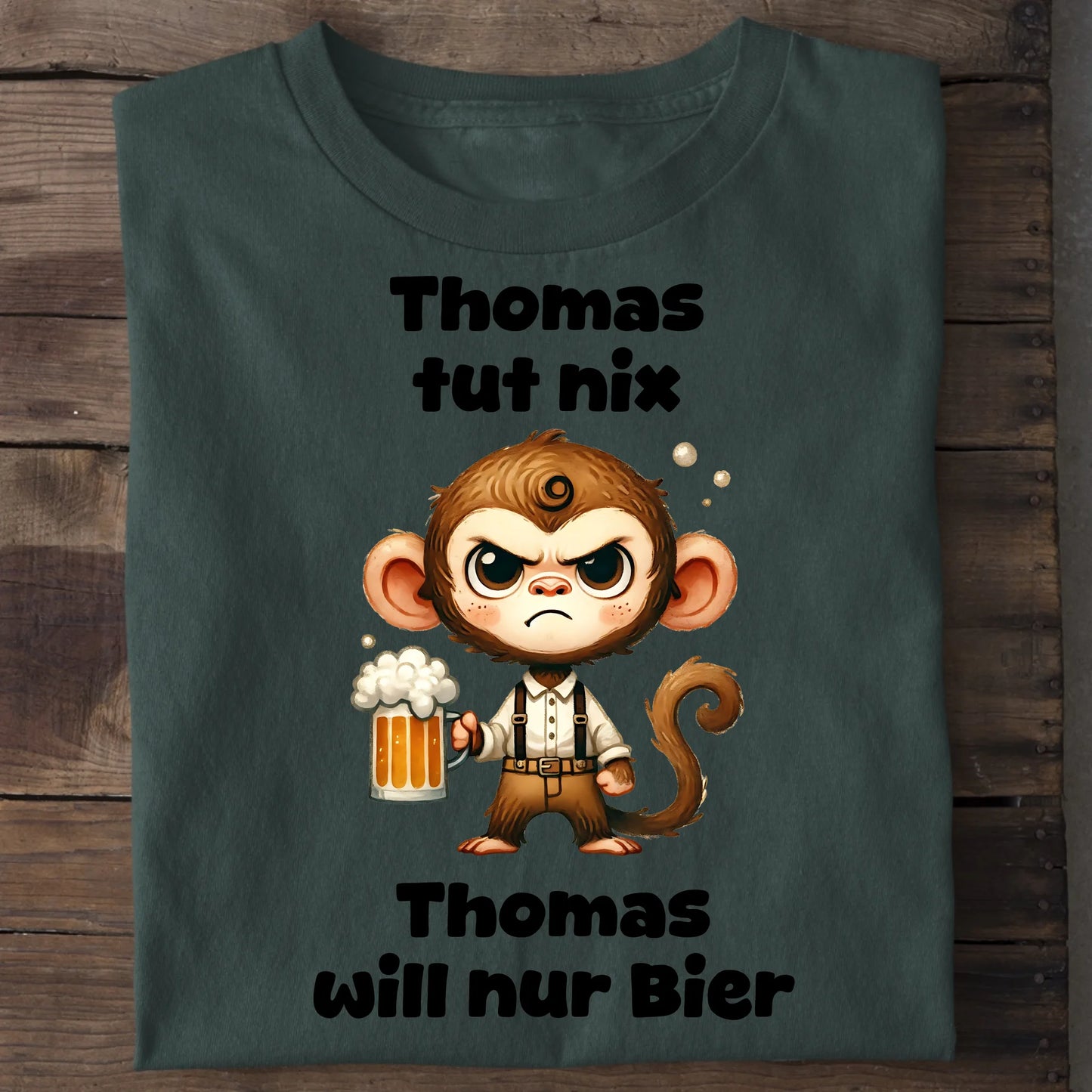Der tut nix - Organic Men's Shirt (personalisierbar) Crafter T-Shirt ST ST Bottled-Green