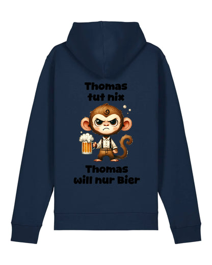 Der tut nix - Organic Unisex Hoodie (personalisierbar) Drummer 2.0 Hoodie ST ST French-Navy