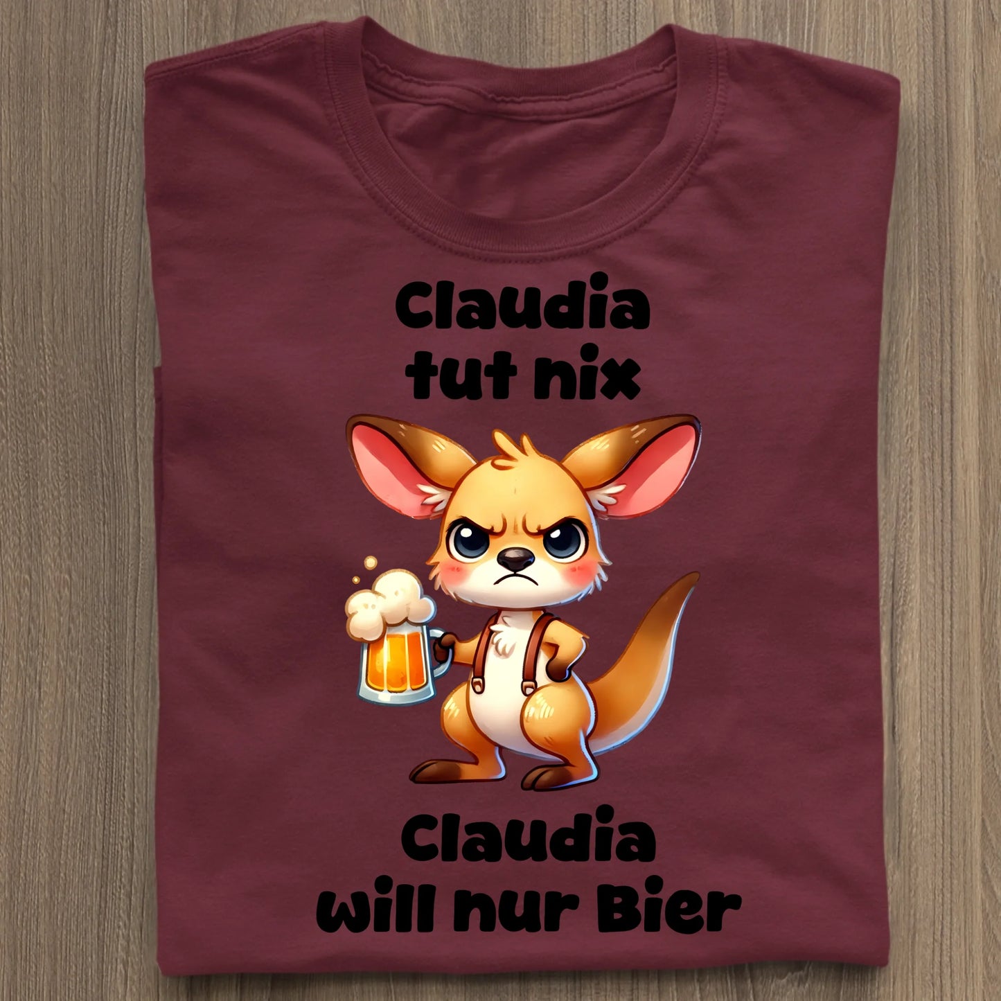 Die tut nix - Organic Women's Shirt (personalisierbar) Serena T-Shirt ST ST Burgundy