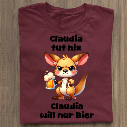 Die tut nix - Organic Women's Shirt (personalisierbar) Serena T-Shirt ST ST Burgundy