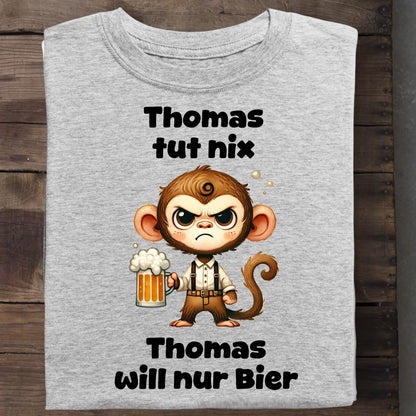 Der tut nix - Organic Men's Shirt (personalisierbar) Crafter T-Shirt ST ST Heather-Grey