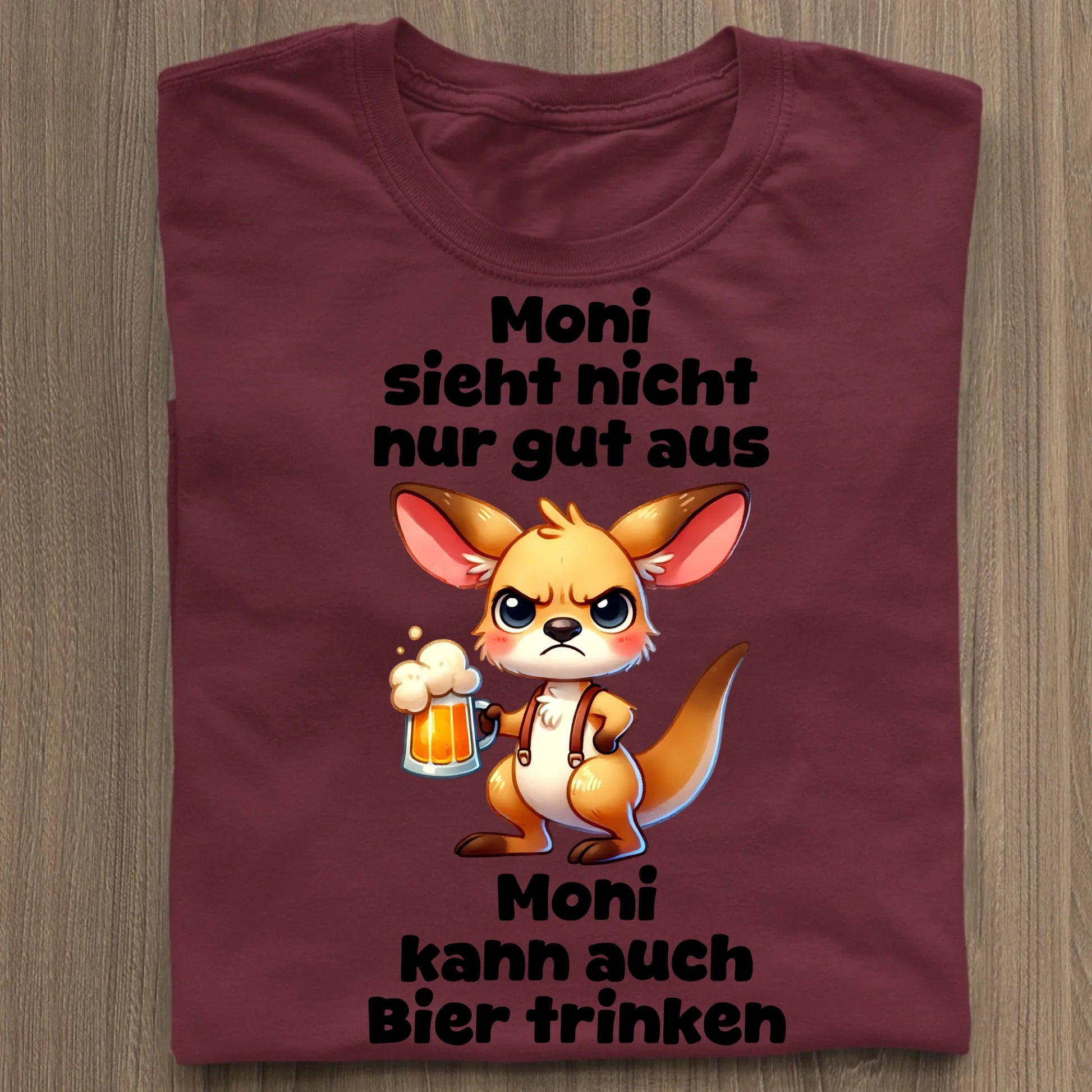 Ich sehe nicht nur gut aus - Organic Women's Shirt (personalisierbar) Serena T-Shirt ST ST Burgundy