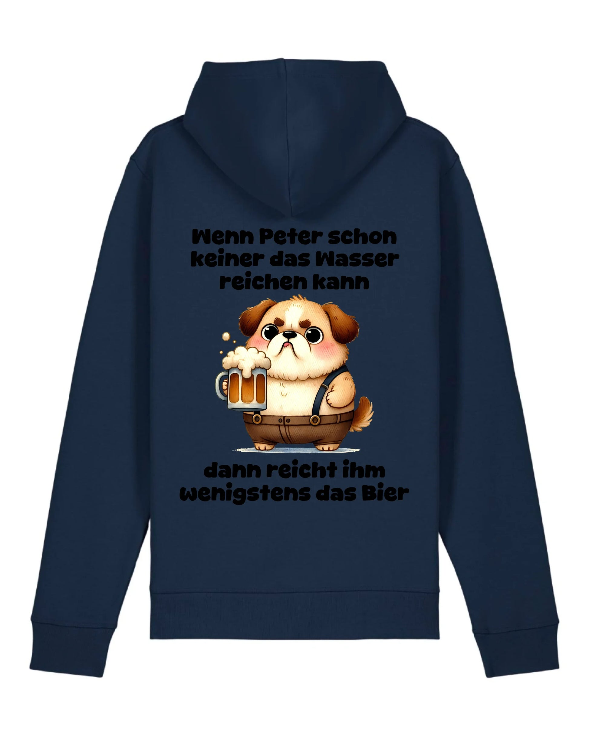 Das Wasser reichen - Organic Unisex Hoodie (personalisierbar) Drummer 2.0 Hoodie ST ST French-Navy