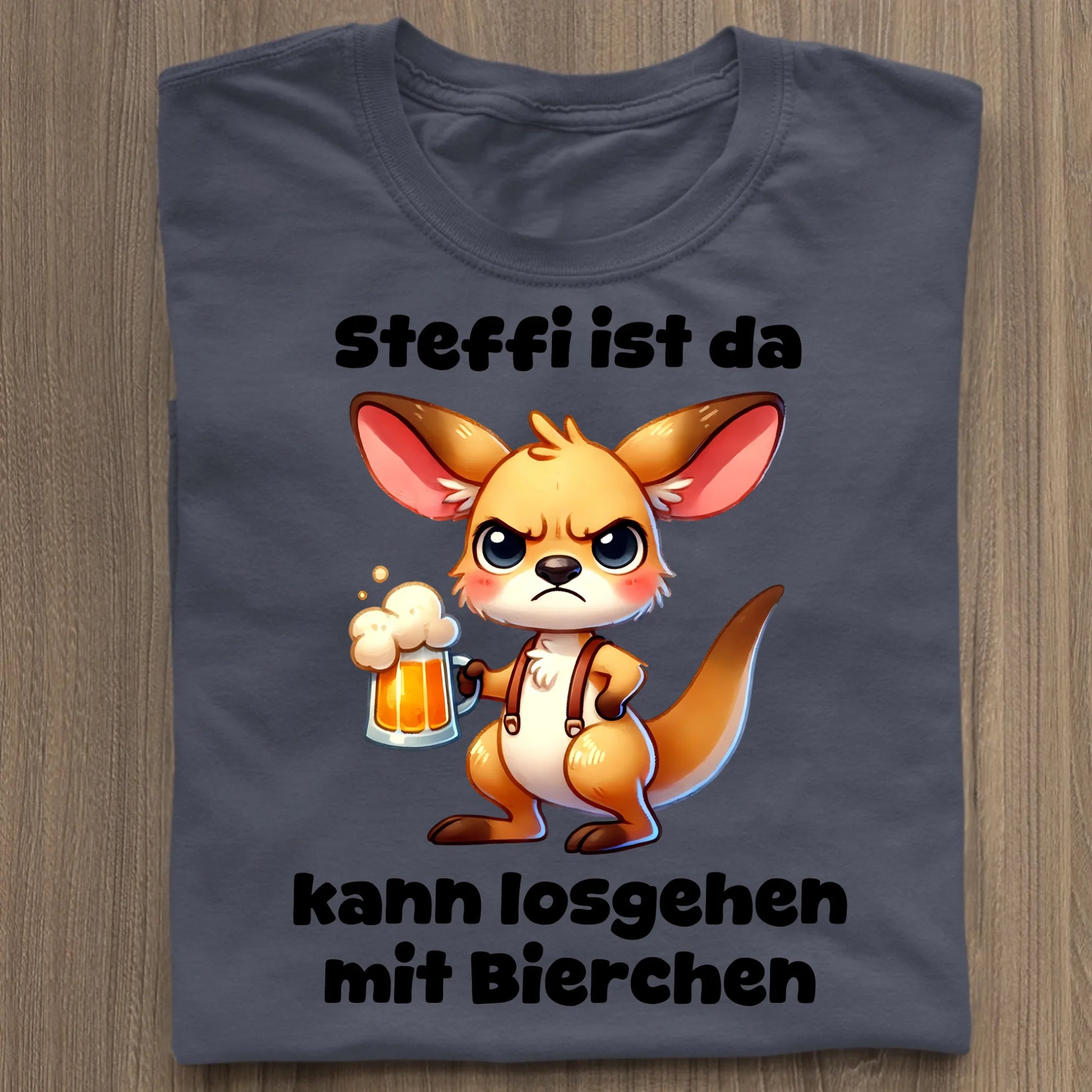 Bin da, kann losgehen - Organic Women's Shirt (personalisierbar) Serena T-Shirt ST ST French-Navy
