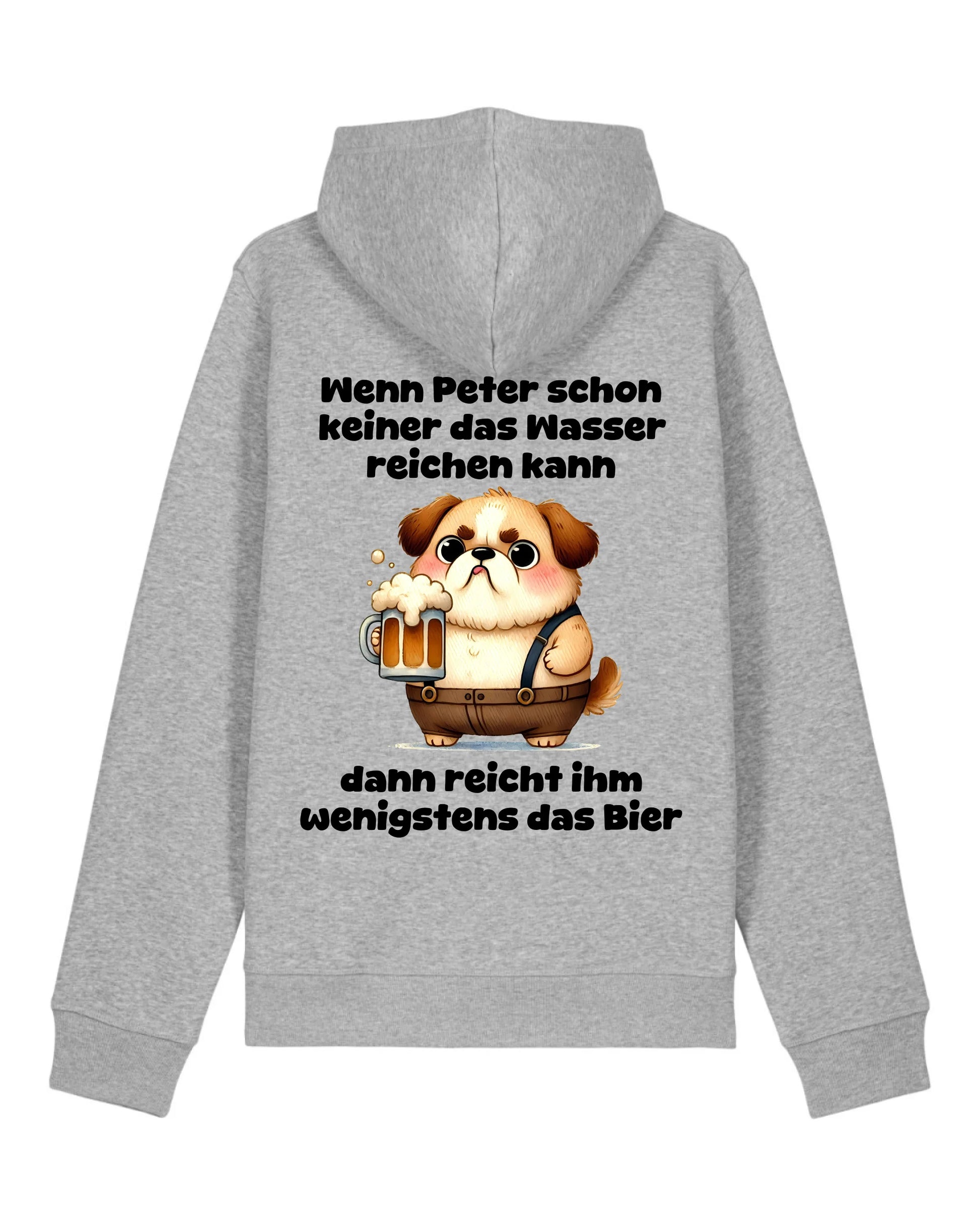 Das Wasser reichen - Organic Unisex Hoodie (personalisierbar) Drummer 2.0 Hoodie ST ST Heather-Grey