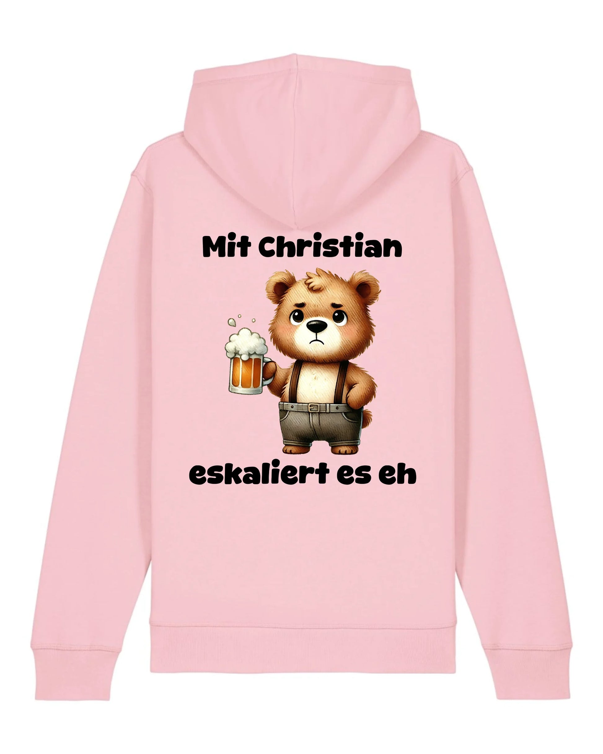 Es eskaliert - Organic Unisex Hoodie (personalisierbar) Drummer 2.0 Hoodie ST ST Cotton-Pink
