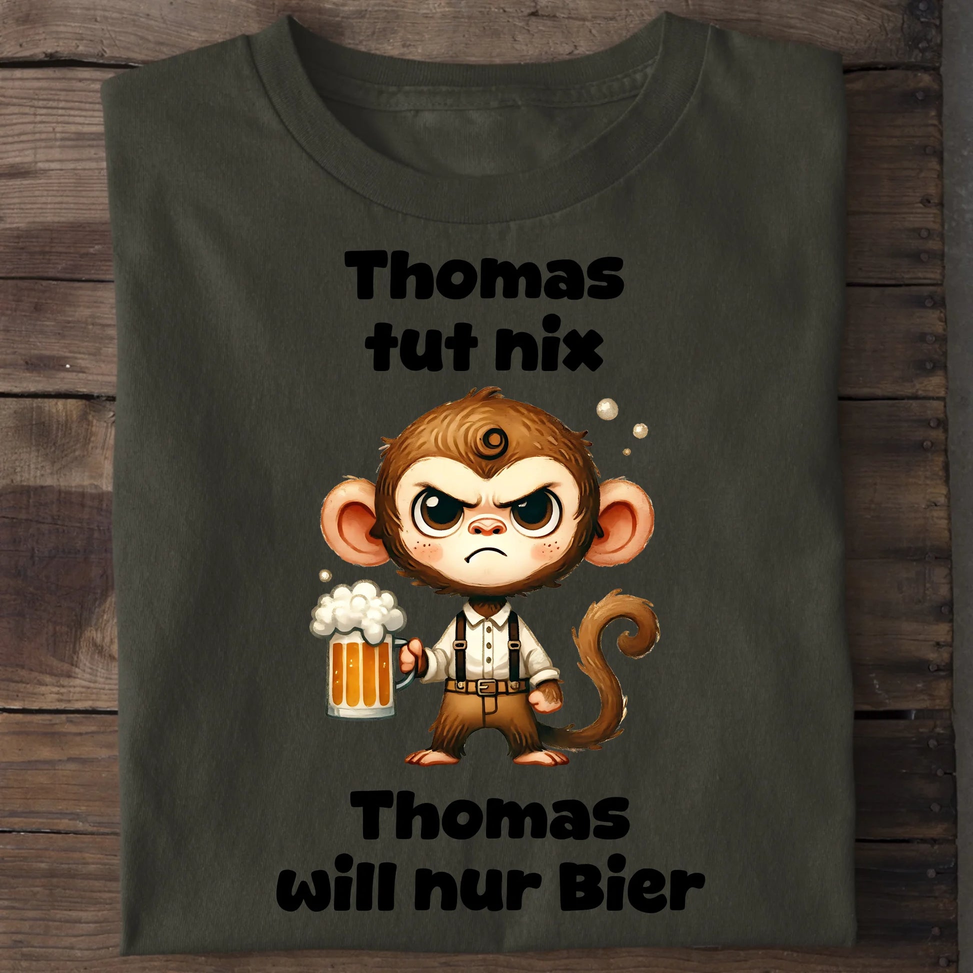 Der tut nix - Organic Men's Shirt (personalisierbar) Crafter T-Shirt ST ST Khaki