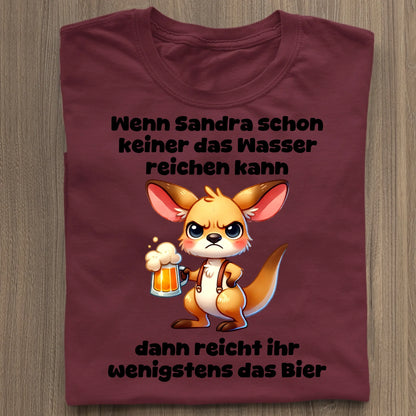 Das Wasser reichen - Organic Women's Shirt (personalisierbar) Serena T-Shirt ST ST Burgundy