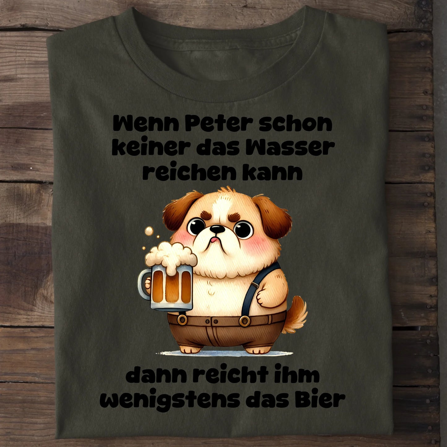 Das Wasser reichen - Organic Men's Shirt (personalisierbar) Crafter T-Shirt ST ST Khaki