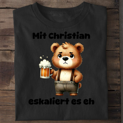 Es eskaliert - Organic Men's Shirt (personalisierbar) Crafter T-Shirt ST ST Black