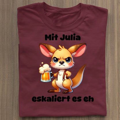 Es eskaliert - Organic Women's Shirt (personalisierbar) Serena T-Shirt ST ST Burgundy