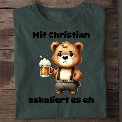 Es eskaliert - Organic Men's Shirt (personalisierbar) Crafter T-Shirt ST ST Bottled-Green