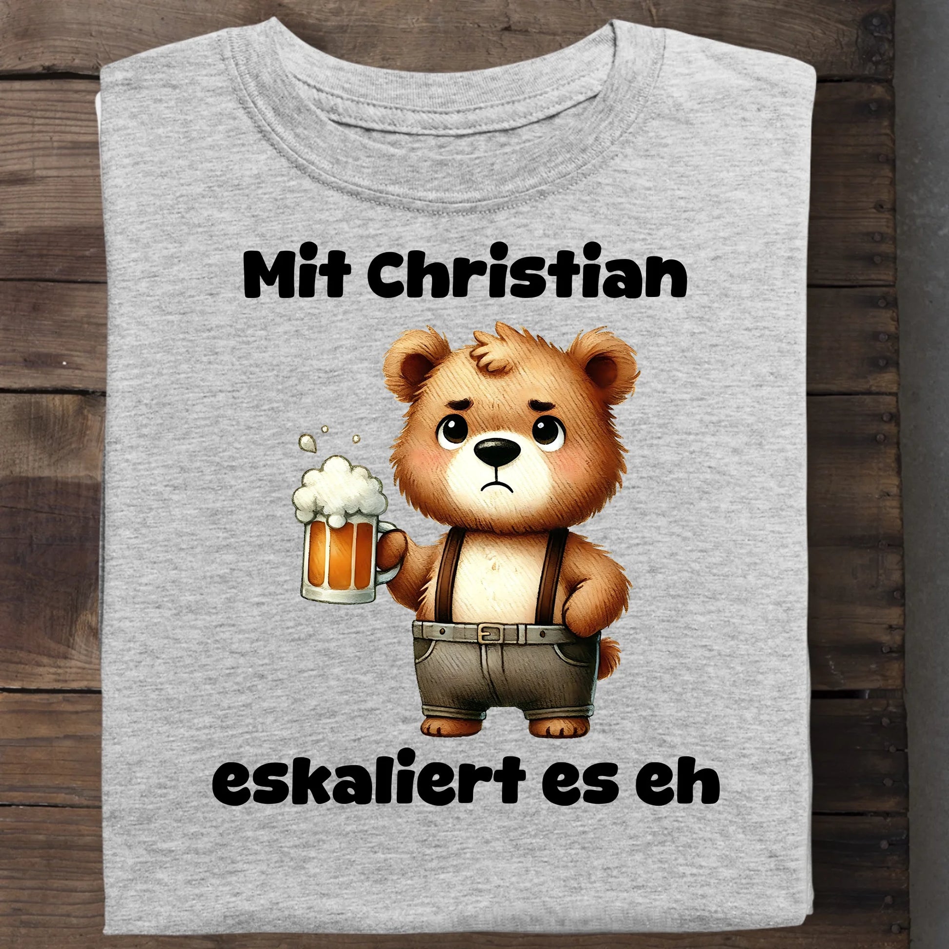 Es eskaliert - Organic Men's Shirt (personalisierbar) Crafter T-Shirt ST ST Heather-Grey