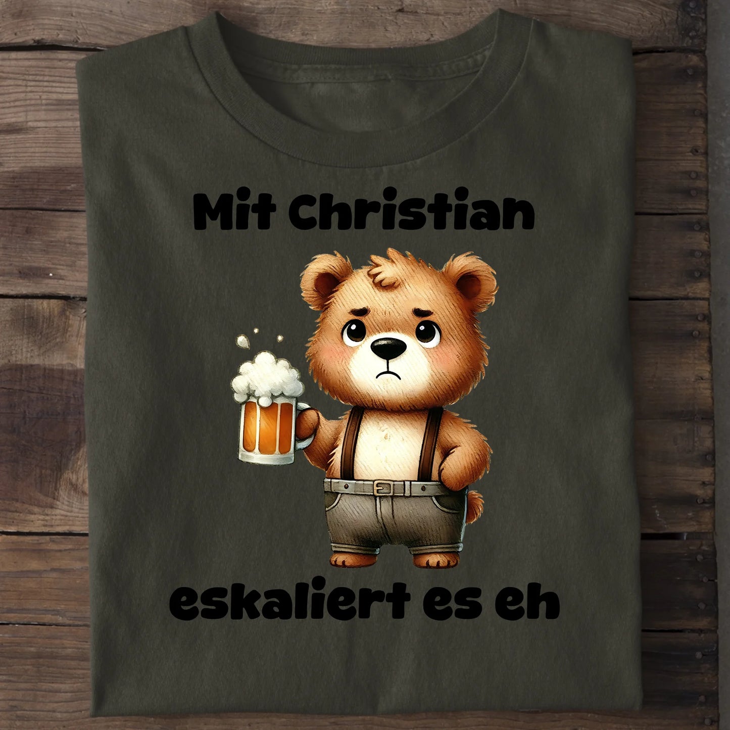 Es eskaliert - Organic Men's Shirt (personalisierbar) Crafter T-Shirt ST ST Khaki