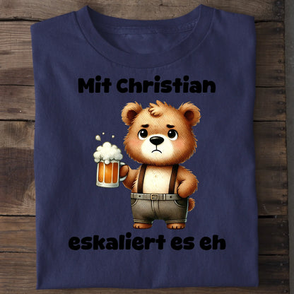 Es eskaliert - Organic Men's Shirt (personalisierbar) Crafter T-Shirt ST ST French-Navy