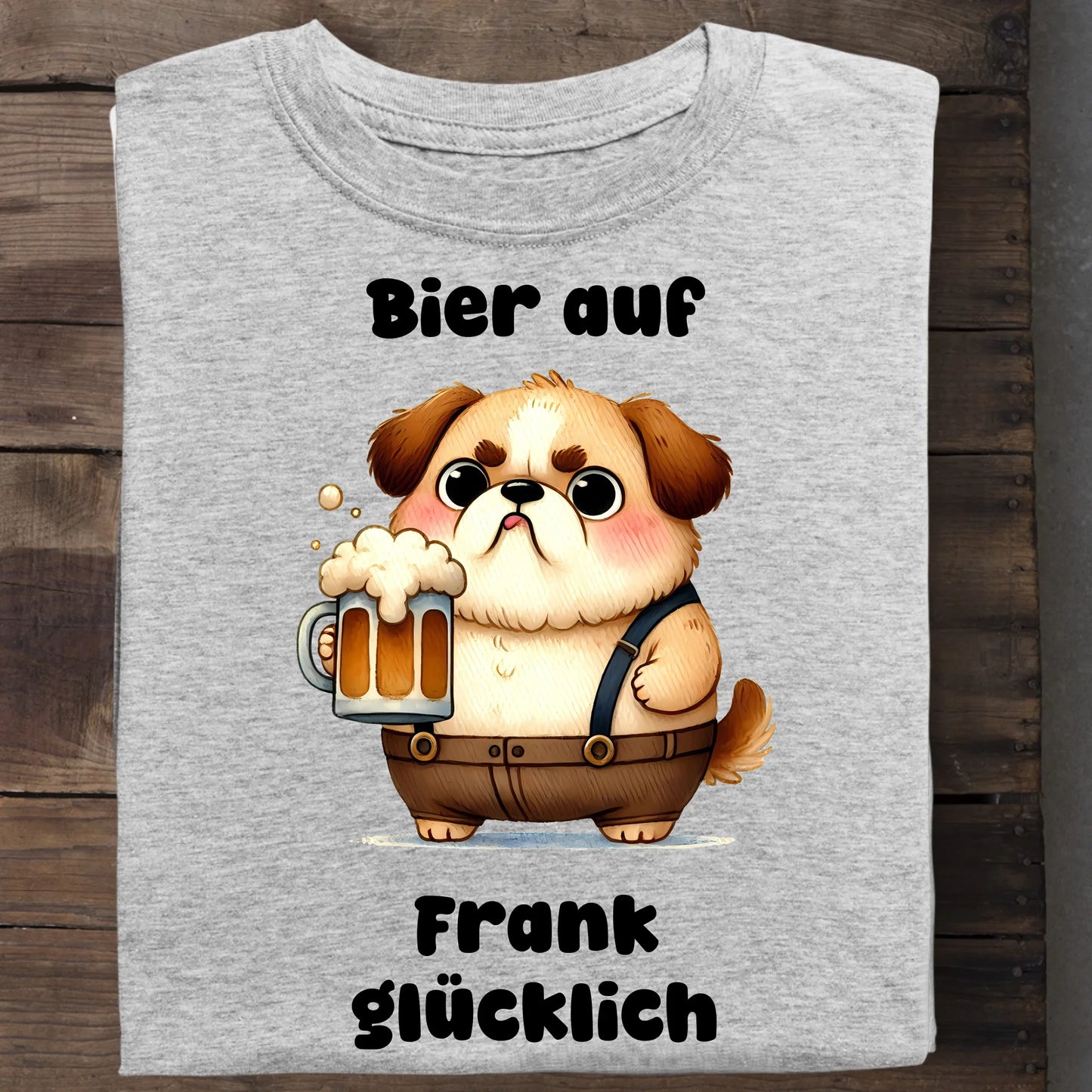 Bier auf - Organic Men's Shirt (personalisierbar) Crafter T-Shirt ST ST Heather-Grey