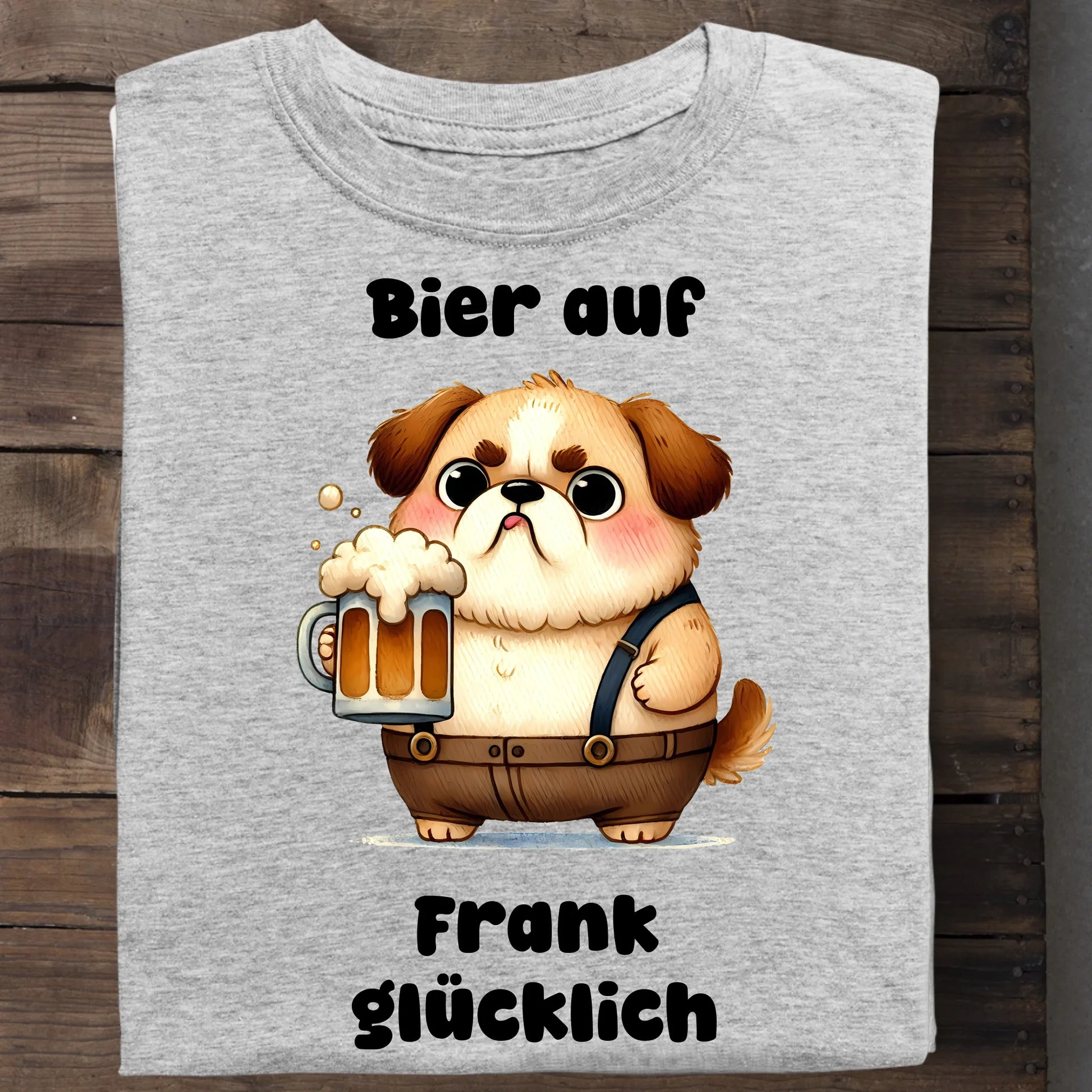 Bier auf - Organic Men's Shirt (personalisierbar) Crafter T-Shirt ST ST Heather-Grey