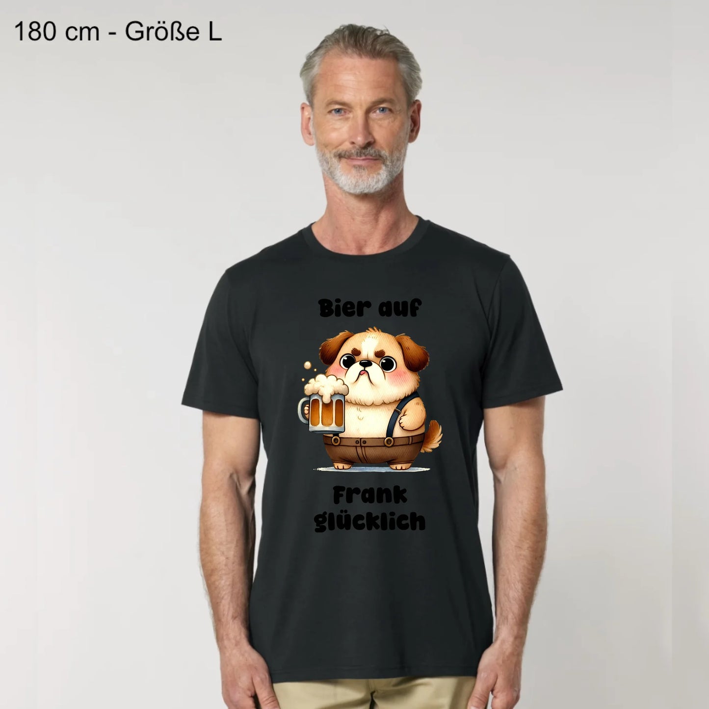 Bier auf - Organic Men's Shirt (personalisierbar)