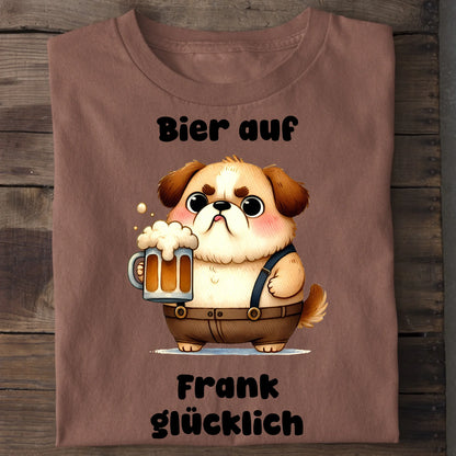 Bier auf - Organic Men's Shirt (personalisierbar) Crafter T-Shirt ST ST Heritage-Brown