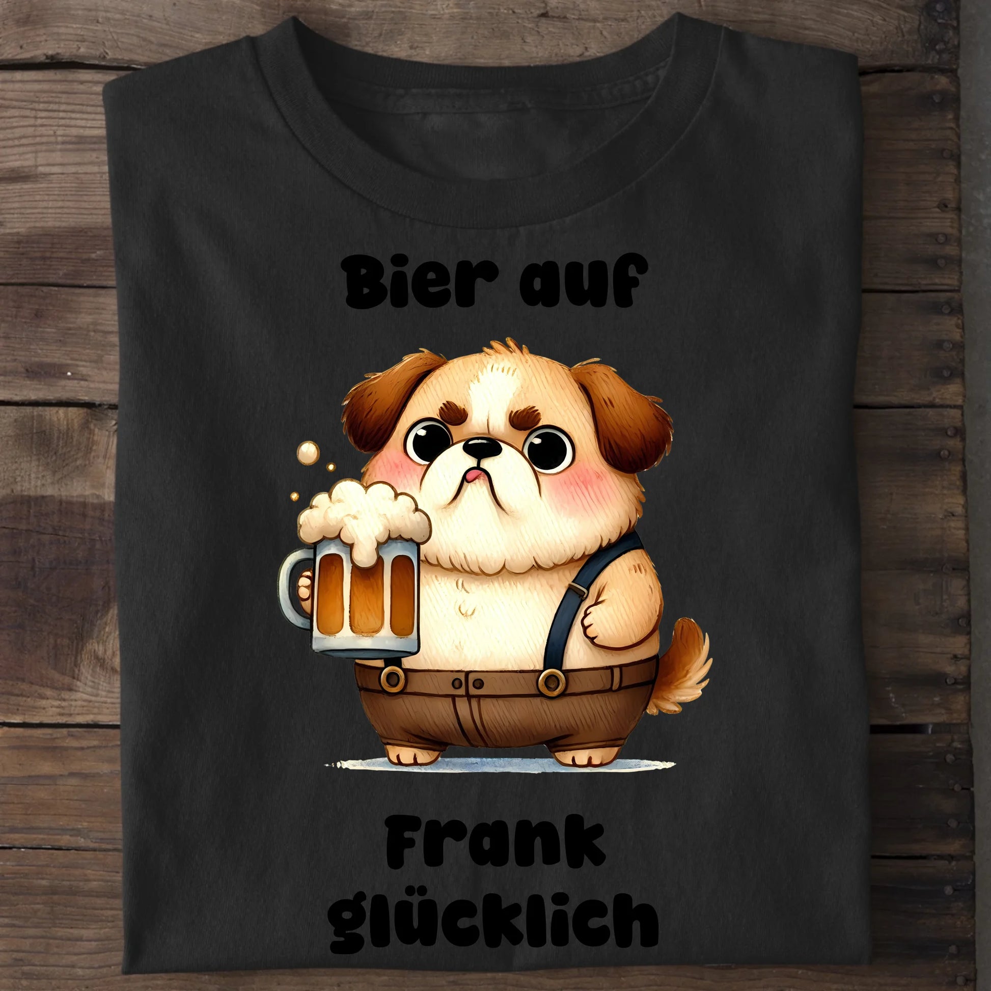 Bier auf - Organic Men's Shirt (personalisierbar) Crafter T-Shirt ST ST Black
