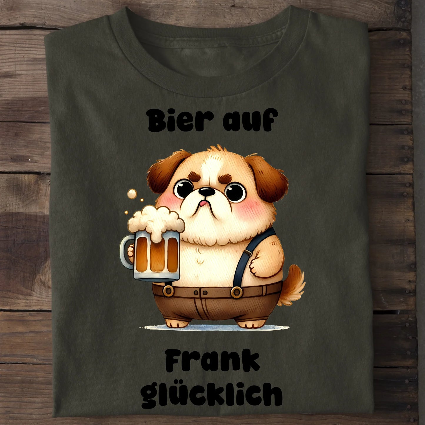 Bier auf - Organic Men's Shirt (personalisierbar) Crafter T-Shirt ST ST Khaki