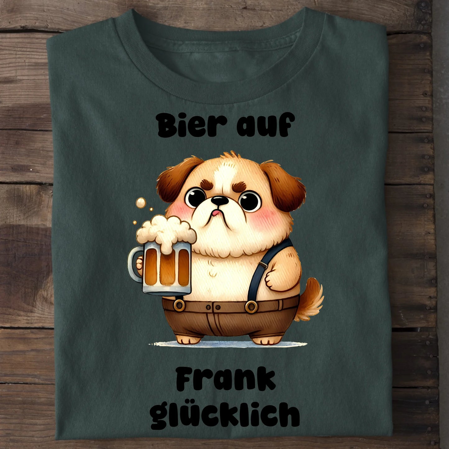 Bier auf - Organic Men's Shirt (personalisierbar) Crafter T-Shirt ST ST Bottled-Green