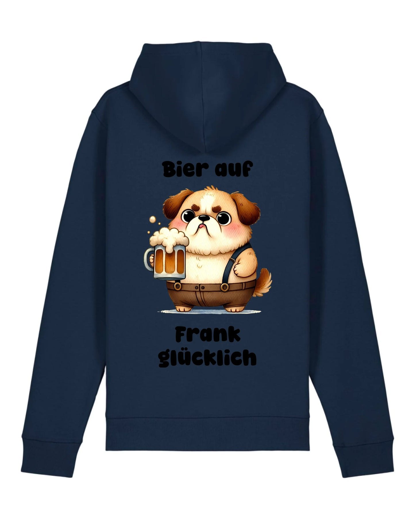Bier auf - Organic Unisex Hoodie (personalisierbar) Drummer 2.0 Hoodie ST ST French-Navy